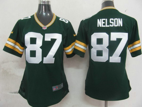 Green Bay Packers 87 Nelson Authentic Green Nike game nfl